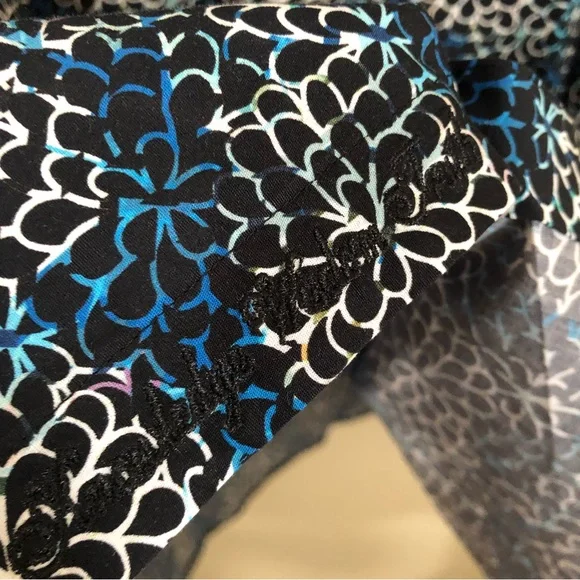 ROBERT GRAHAM Large Baltic Long Sleeve Shirt Flip Cuff Navy Floral Geometric NWT - Picture 12 of 13